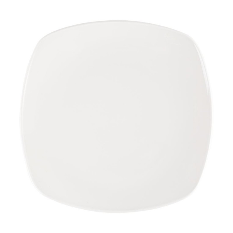 Assiettes blanches Churchill Plain Whiteware X squared 252mm (lot de 12) W889 Churchill Assiettes blanches Churchill Plain Whiteware X squared 252mm (lot de 12) W889 Churchill