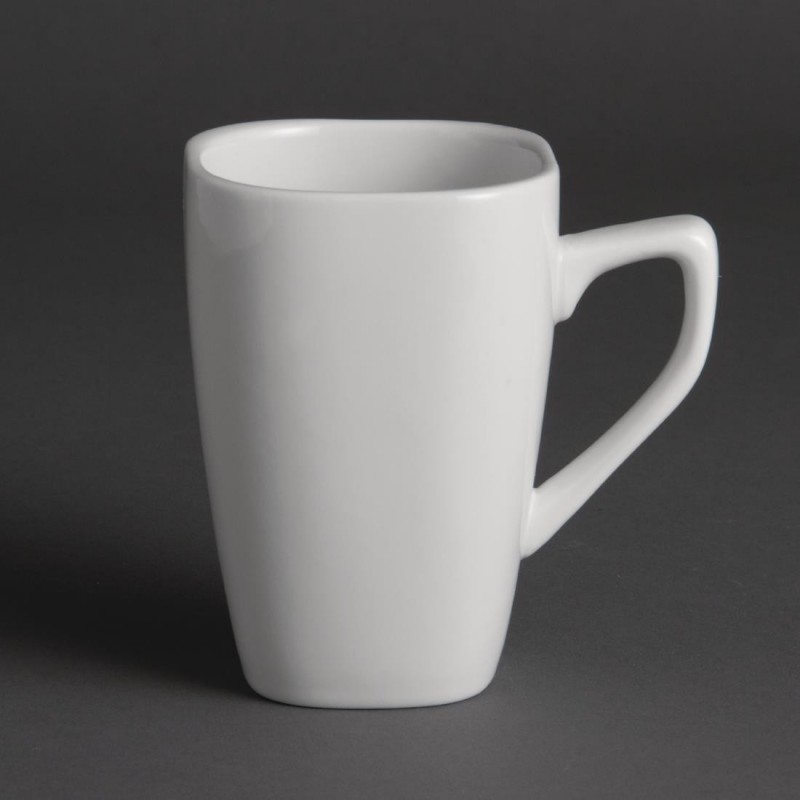 Tasses carrées arrondies 284ml Olympia (Lot de 12) Y108 Olympia Tasses carrées arrondies 284ml Olympia (Lot de 12) Y108 Olympia