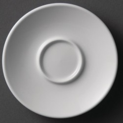 Soucoupes pour tasses à espresso blanches 120mm Olympia (lot de 12) Y112 Olympia