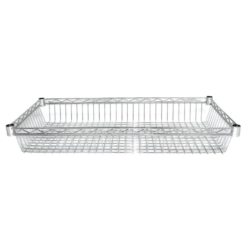 Paniers chromés Vogue 915mm (Lot de 2) Y495 Vogue Paniers chromés Vogue 915mm (Lot de 2) Y495 Vogue