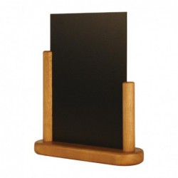 Elégante ardoise de table Securit finition teck 280 x 200mm Y869 Securit