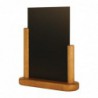 Elégante ardoise de table Securit finition teck 280 x 200mm Y869 Securit