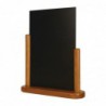 Elégante ardoise de table Securit finition teck 320 x 270mm Y870 Securit