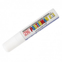 Marqueur craie tous temps Securit Zig Posterman 15mm blanc Y976 Securit