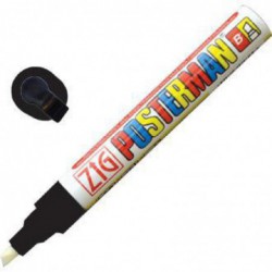 Marqueur craie tous temps Securit Zig Posterman 6mm noir Y992 Securit