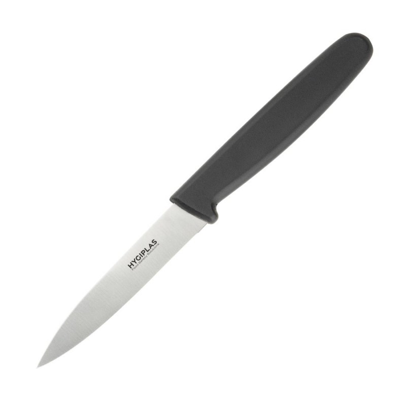 Couteau d'office lame droite Hygiplas noir 75mm C268 Hygiplas Couteau d'office lame droite Hygiplas noir 75mm C268 Hygiplas