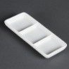 Plat à 3 compartiments blanc Olympia (Lot de 12) C336 Olympia
