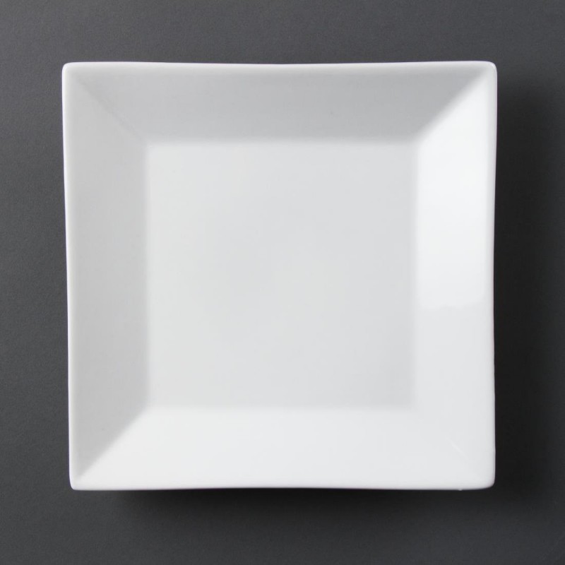 Assiette carrée à large bord blanche Olympia (Lot de 6) C360 Olympia Assiette carrée à large bord blanche Olympia (Lot de 6) C360 Olympia