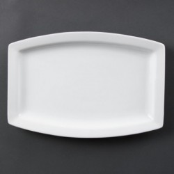 Assiette rectangulaire Olympia Whiteware 320mm (Lot de 6) C361 Olympia