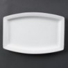 Assiette rectangulaire Olympia Whiteware 320mm (Lot de 6) C361 Olympia