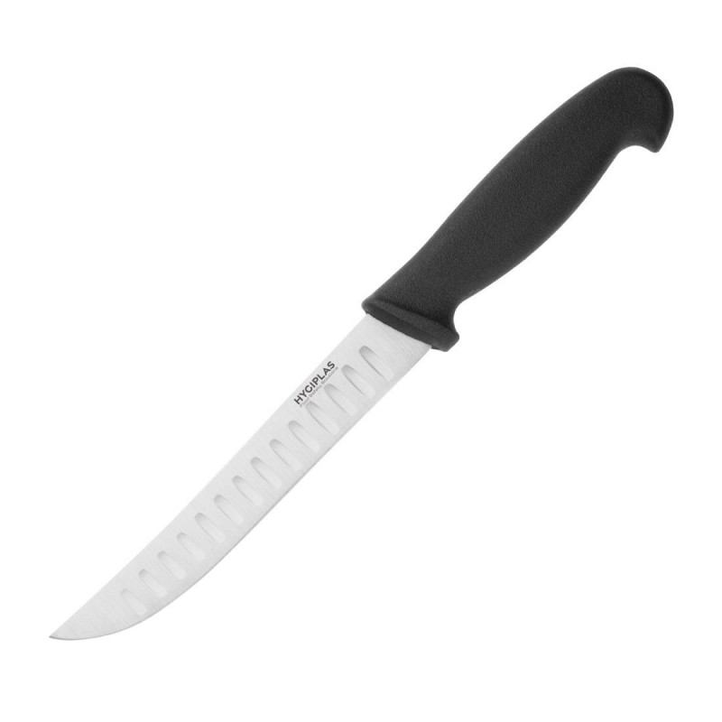 Couteau d'office alvéolé Hygiplas noir 125mm C420 Hygiplas Couteau d'office alvéolé Hygiplas noir 125mm C420 Hygiplas
