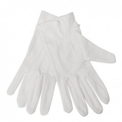Gants de service pour homme blancs L/XL A546-L Whites Chefs Clothing