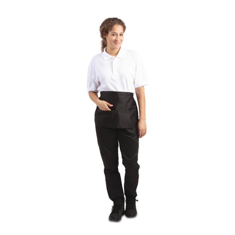 Tablier limonadier à poches Whites noir A551 Whites Chefs Clothing Tablier limonadier à poches Whites noir A551 Whites Chefs Clothing