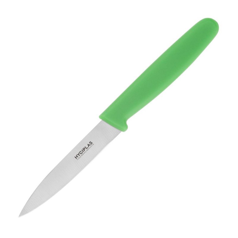 Couteau d office Hygiplas vert 7 Couteau d office Hygiplas vert 7