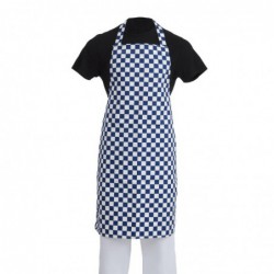 Tablier bavette Whites carreaux bleus et blancs A554 Whites Chefs Clothing