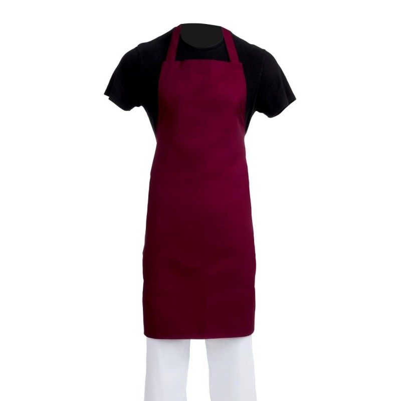 Tablier bavette Whites bordeaux A557 Whites Chefs Clothing Tablier bavette Whites bordeaux A557 Whites Chefs Clothing