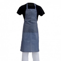 Tablier bavette déperlant Whites bleu et blanc A580 Whites Chefs Clothing
