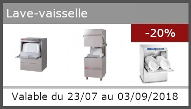 Promotion -20% sur lave-vaisselle